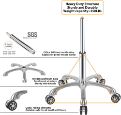 Hydraulické sedlové křeslo s opěrkou zad